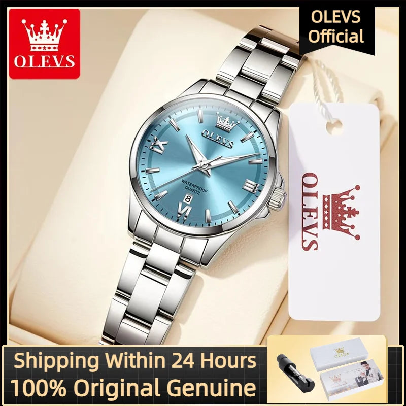 Reloj de pulsera para mujer OLEVS 3668, reloj elegante para mujer, resistente al agua, nuevo modelo 2025, reloj de cuarzo para dama, Reloj Para Mujer