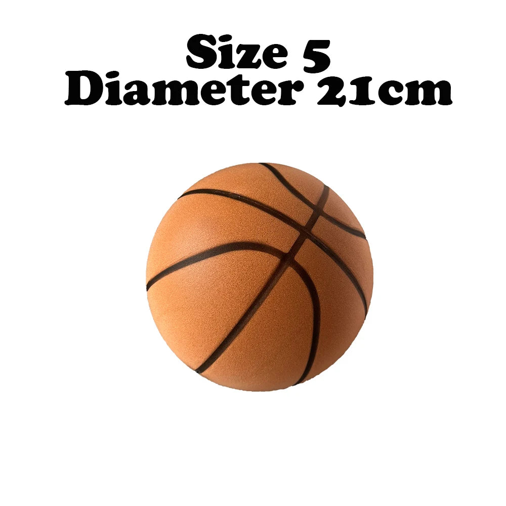 Baloncesto silencioso Talla 7 # (29.5")6 # /5 #   Dribbling interior acanalado espuma sin aire baloncesto silencioso entrenamiento de goteo pelota silenciosa regalo
