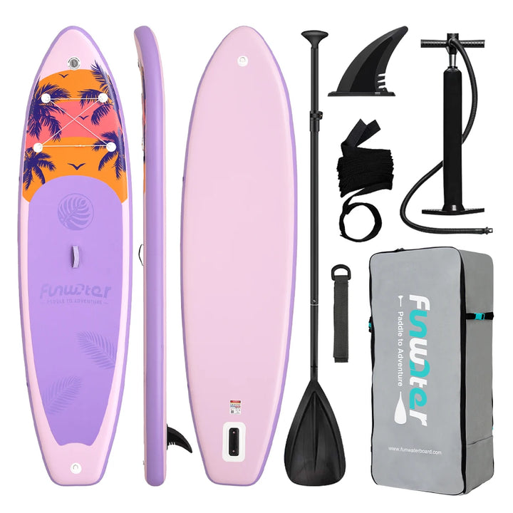 Tabla de Paddle Surf Inflable FunWater, Tabla de Surf SUP, 335*84*15CM, Antideslizante, para Deportes Acuáticos