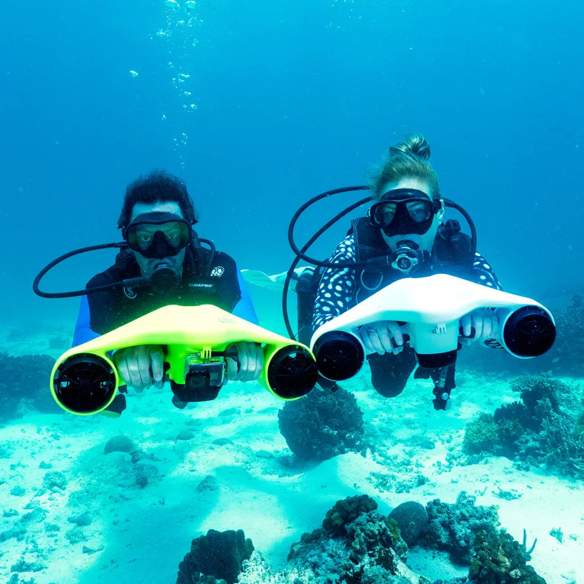 Scooter Subacuático Asiwo con Soporte para Cámara de Acción para Niños/Adultos, 40M Resistente al Agua, para Buceo, Snorkel y Piscina