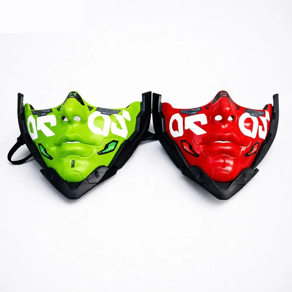 Máscara Facial Mecánica Estilo Ciberpunk, Máscara Robótica Futurista, Diseño Decorativo de Ciencia Ficción