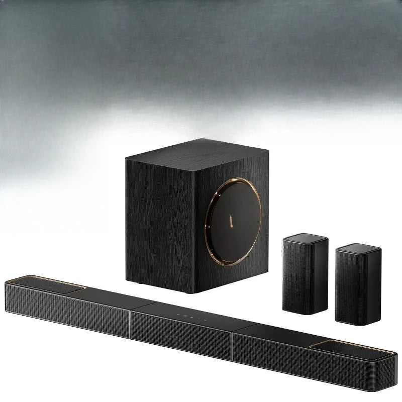 Barra de sonido 5.1.2 y subwoofer inalámbricos con altavoces traseros