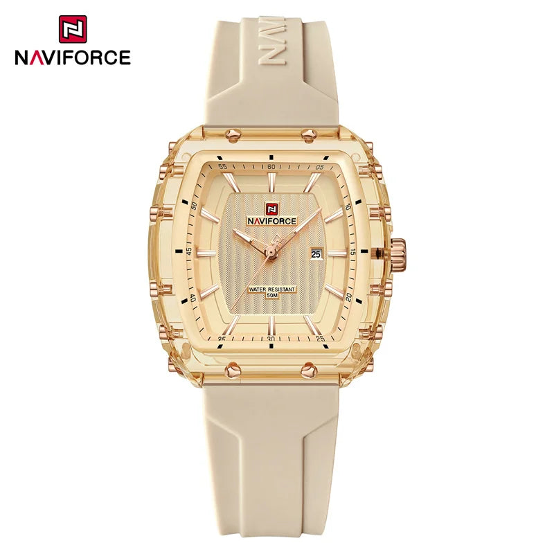 NAVIFORCE Fashion Original Watches for Women Quartz 5ATM Waterproof Shockproof Wristwatch Ladies Luxury Female Clock Gifts 2025