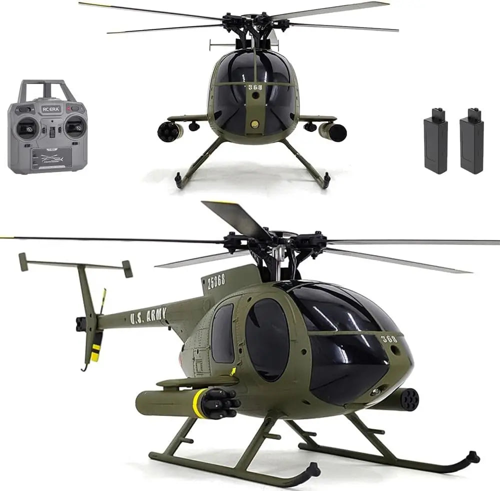 Helicóptero de control remoto F07 UH-1, 2,4 Ghz, 6 canales, RC, helicóptero Heli sin alerón, giroscopio de 6 ejes, mot sin escobillas flotante de altitud