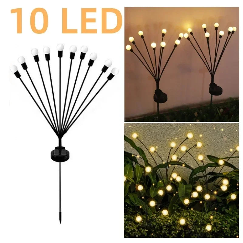 Luces solares LED para exteriores, luces solares para césped con forma de seta, impermeables, para fiestas, Patio, camino, lámpara de medusas para decoración de jardín
