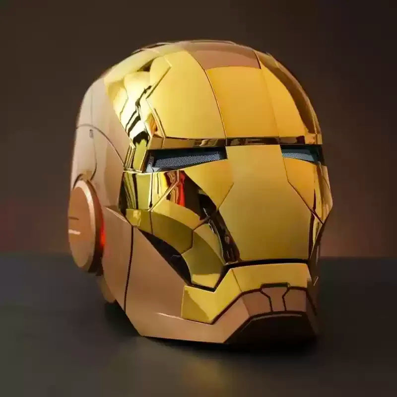 Casco de Iron Man MK5 1:1, activable por voz, deformable, máscara de cosplay, modelo de superhéroe de Marvel, juguete de regalo para niños, fanáticos y coleccionistas