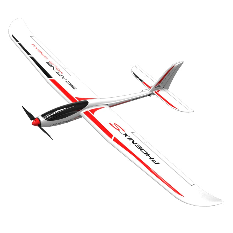 Volantex - Avión Eléctrico de Control Remoto de 1600 mm, Modelo de Ala Fija con Envergadura de 1.6 m, Planeador 742-7, Juguete RC de Espuma para Exteriores, Ensamblado, para Adultos