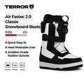 Botas de Snowboard TERROR AIR FASTEC 2.0 con Dial de Giro Único, Flexibilidad Media, para Todo Tipo de Montaña y Estilo Libre, Termomoldeables, Cálidas