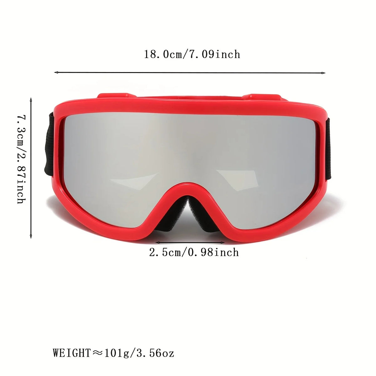 Gafas de Esquí TPU Nuevas con Marco Grande para Hombre, Protección Contra el Viento, Protección UV, Gafas de Ciclismo y Escalada