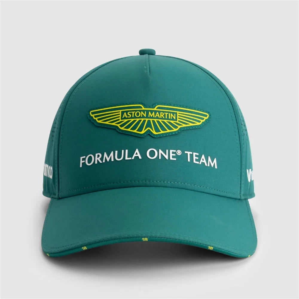 Nueva gorra de béisbol de fan del equipo de F1 Aston Martin Racing con ala curva y parte superior inclinada: adecuada para hombres y mujeres