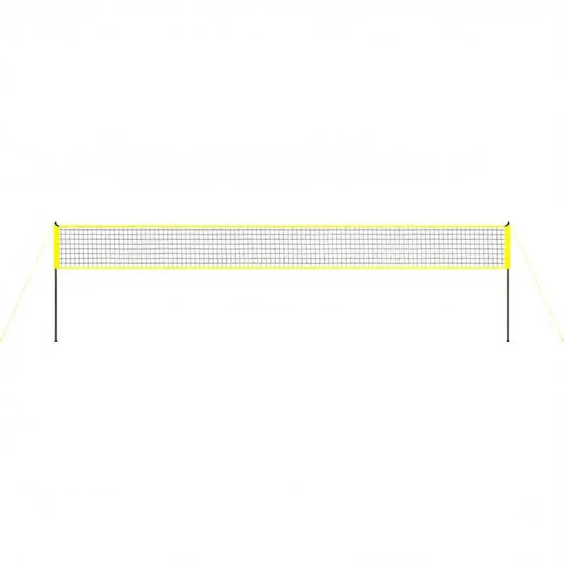 Juego de red de voleibol ajustable en altura, red de voleibol portátil para playa, red de voleibol para exteriores, red de voleibol plegable con pelota de voleibol y bolsa de transporte, para jardín, playa, césped, etc.