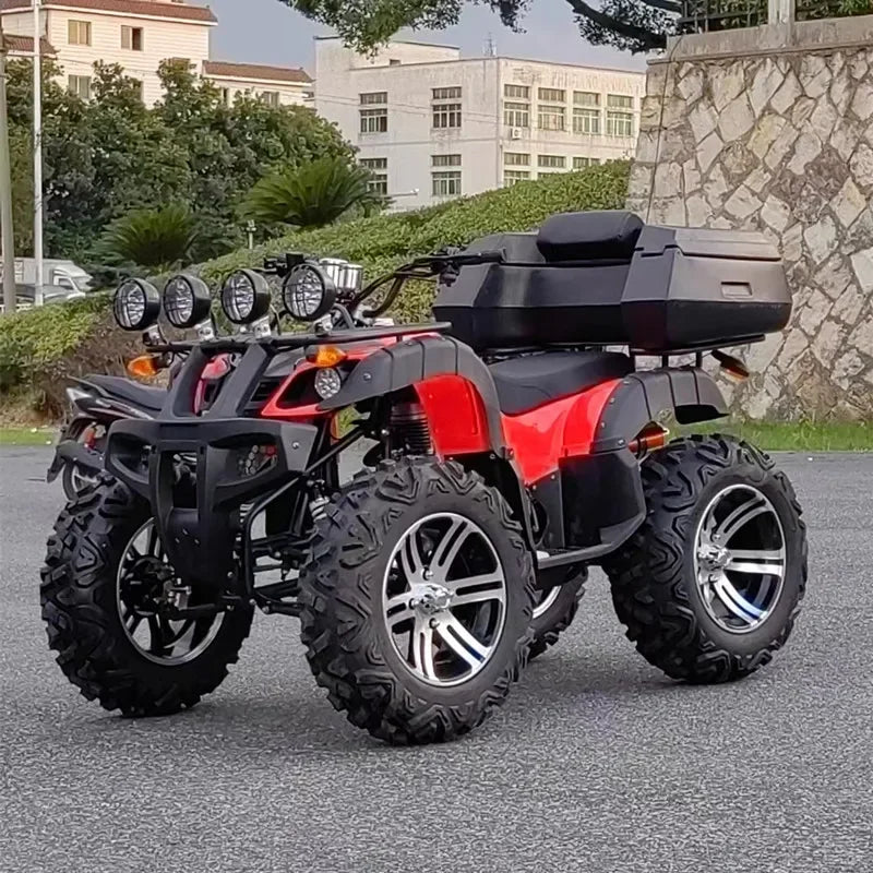 Vehículo Todoterreno ATV Big Bull, Motocicleta de Montaña 4x4 con Tracción en las Cuatro Ruedas, Vehículo Utilitario Automático para Adultos