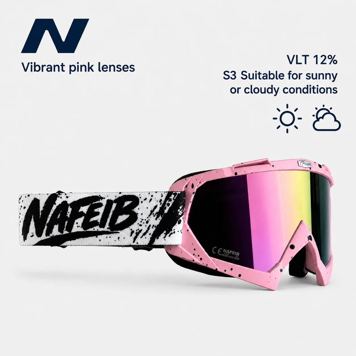 Gafas de esquí, ciclismo, motocicleta, gafas a prueba de viento, UV400, gafas de nieve para snowboard, gafas de esquí para deportes al aire libre de invierno