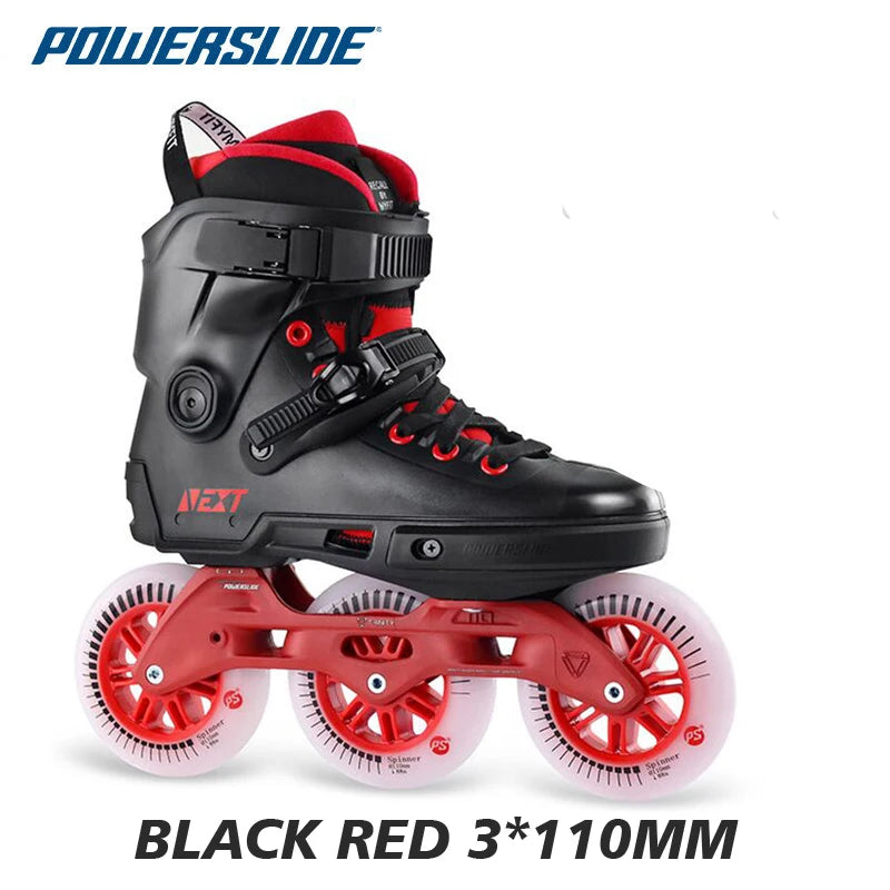 Patines Powerslide NEXT Trinity de 3 Ruedas para Adultos, Patines FSK para Patinaje en Calle, Patines en Línea Profesionales