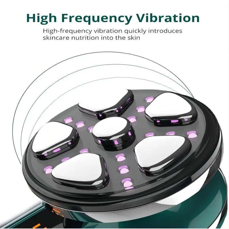 Dispositivo Facial de microcorriente, máquina de Estiramiento Facial, masajeador para apretar la piel del cuello, herramienta de belleza para rejuvenecimiento de vibración de fotones con luz LED