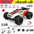 MJX HYPER GO 1:18 4WD 50km/h 18208 Coche de Control Remoto de Alta Velocidad, Monster Truck, Vehículo Todoterreno de Doble Carcasa, Coche de Juguete para Niños RTR