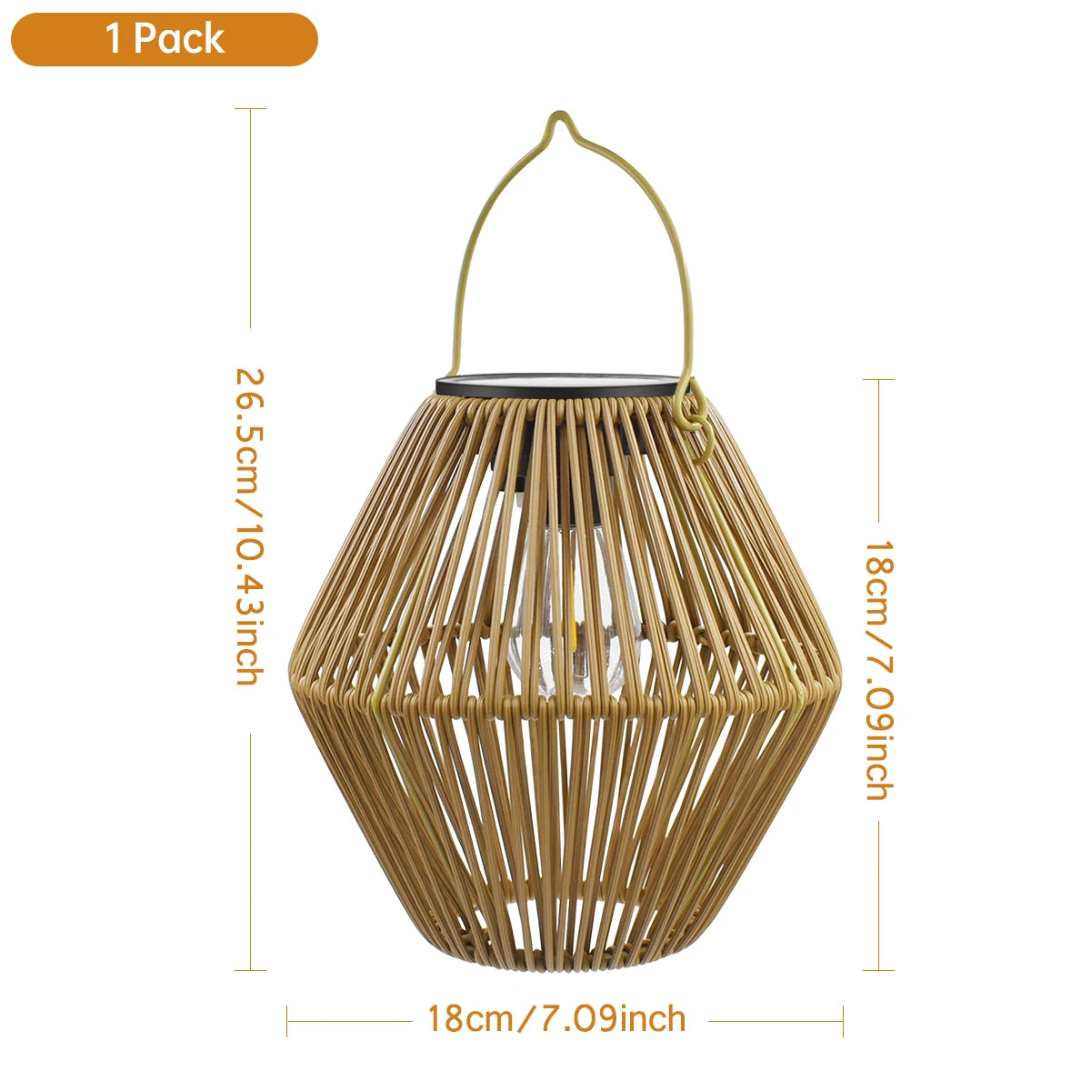 Linterna solar para exteriores, linternas solares impermeables para colgar al aire libre, lámpara decorativa de tejido estilo bohemio para jardín y patio