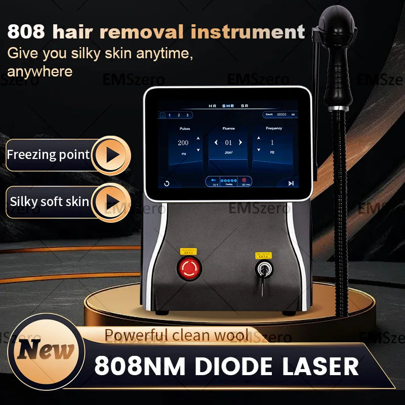 Máquina de Depilación Láser de Diodo Indolora de Alta Potencia 5000W, 3 Longitudes de Onda 755/808/1064nm, Equipo de Belleza para Salón de Cuerpo Completo