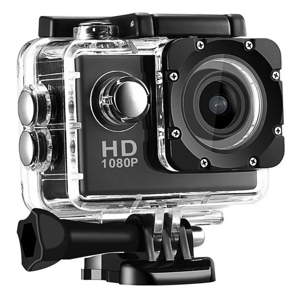 Cámara de acción Digital impermeable de 2,0 "HD 1080P / 24fps cámara de vídeo Sensor CMOS lente gran angular 1080P cámara deportiva Profesional