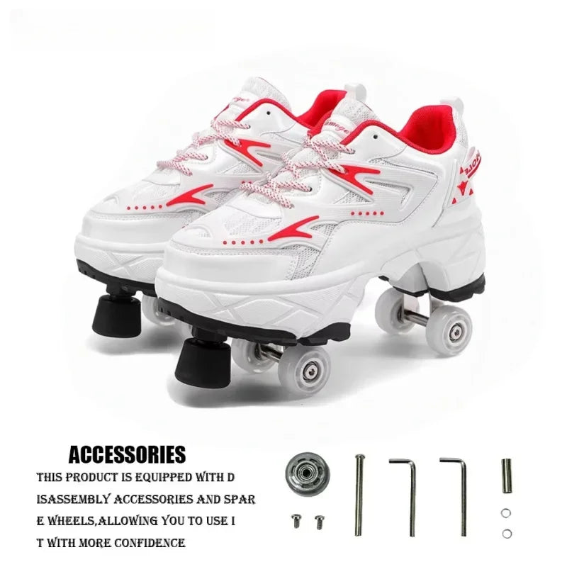 Patines con Ruedas para Niños y Niñas, Zapatos Deportivos con Ruedas, Patines de Ruedas, Regalos para Niños