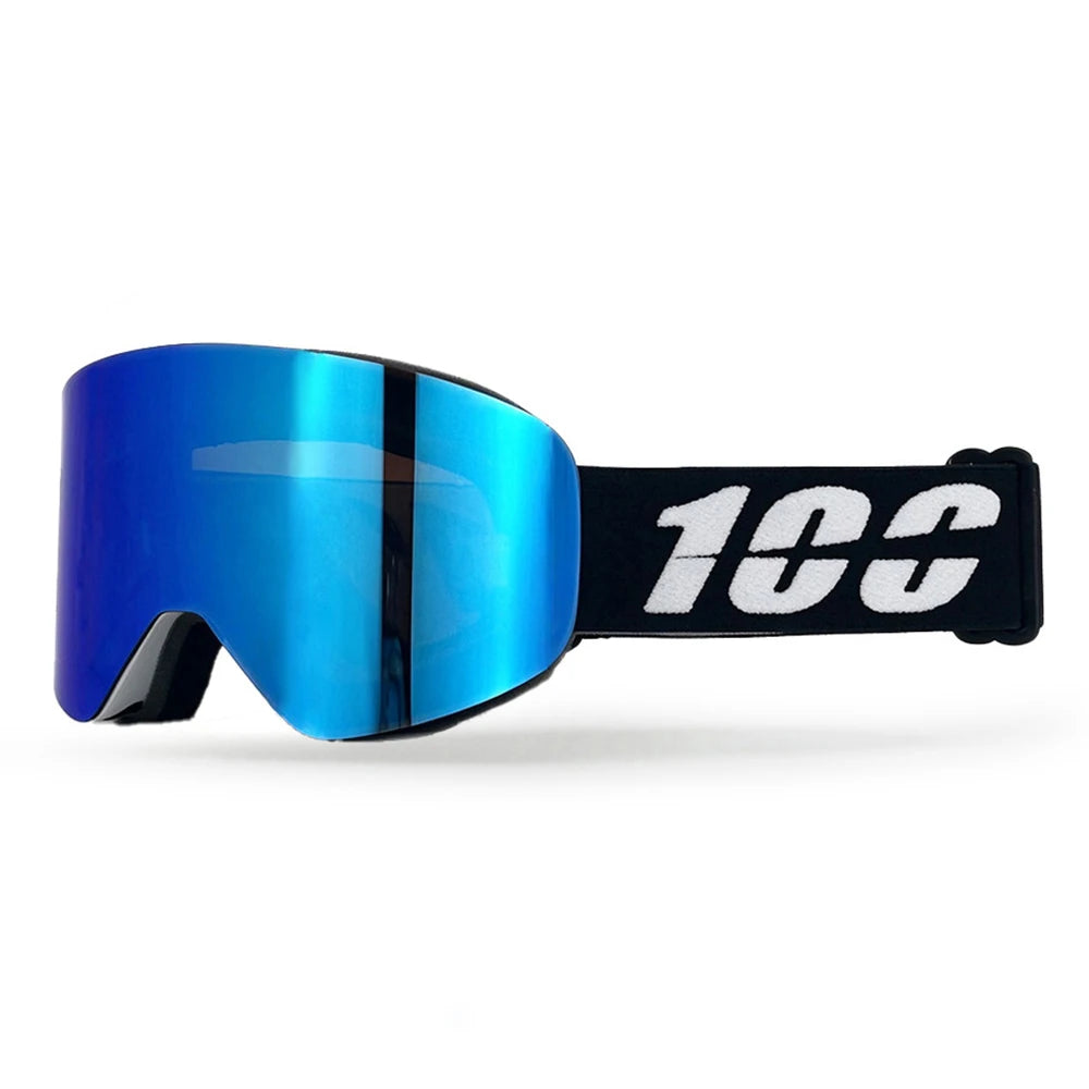 Gafas de esquí magnéticas de doble capa, antivaho, con protección UV400, para snowboard, motos de nieve y deportes al aire libre.