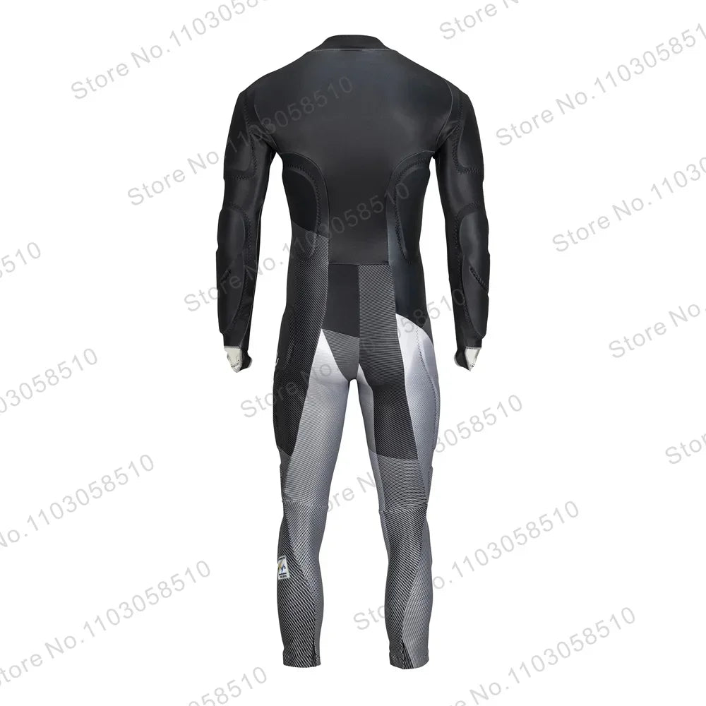 Monos con brida de invierno para hombre, trajes de esquí de una pieza, traje de carrera de esquí PERFORMANCE, mono de Snowboard deportivo sin relleno