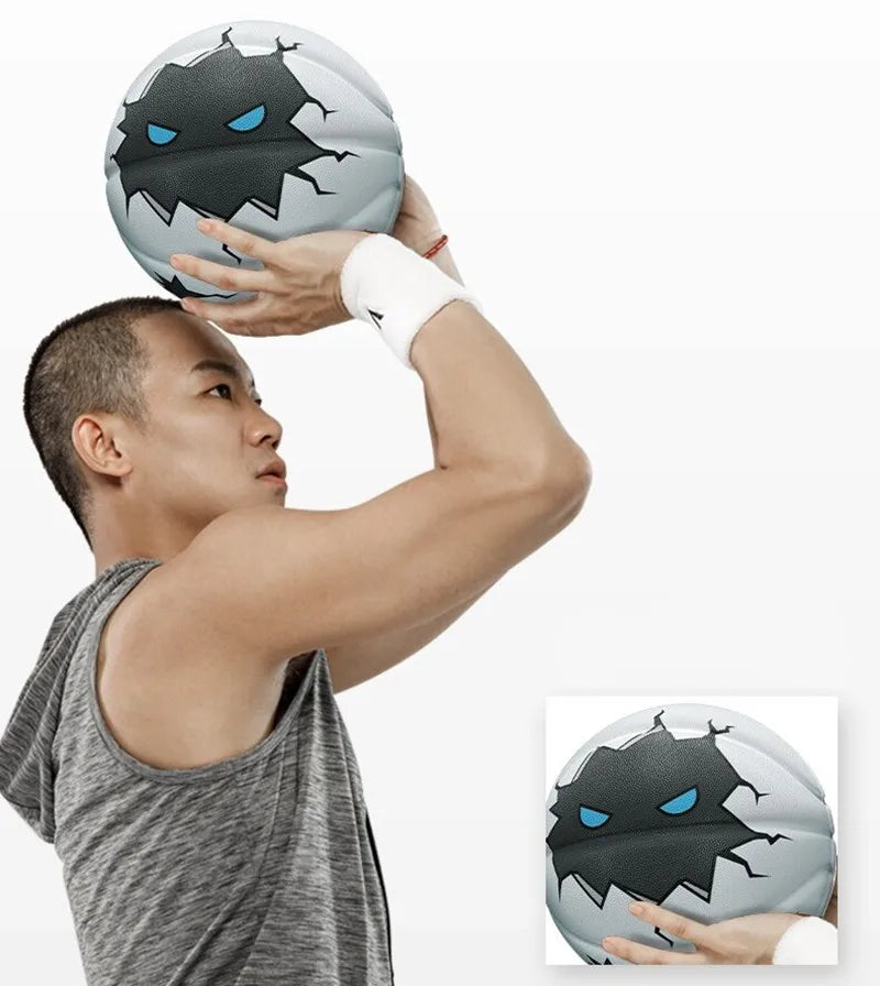 No. 7 patrones de anime en caucho con una buena sensación al tacto y resistencia al desgaste, adecuados para juegos de baloncesto en interiores/exteriores para adolescentes.