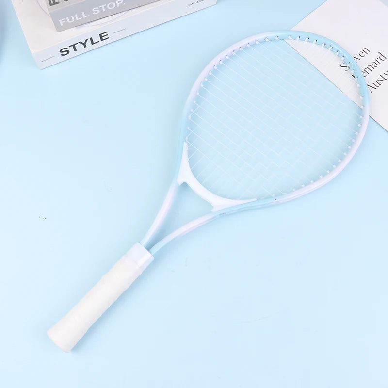 1 Raqueta de Tenis Profesional, Raqueta de Tenis Elástica de 3 Capas de Goma, Raqueta de Tenis para Niños, Entrenamiento Interactivo Padres-Hijos, Absorción de Impactos