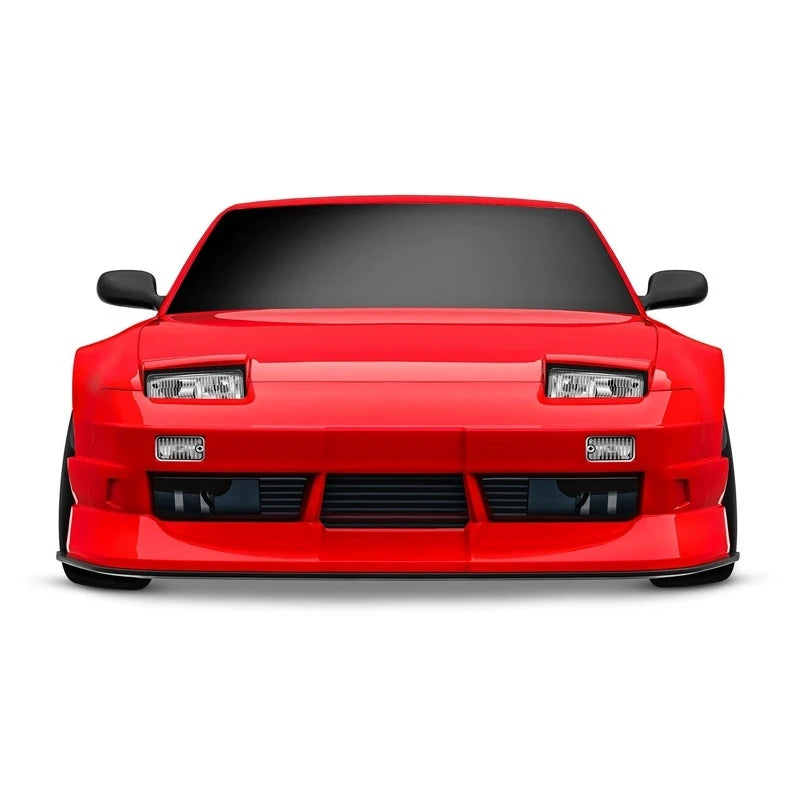 Nuevo modelo de coche de control remoto Nissan 240SX a escala 1/10, con tecnología 4-Tec, carrocería con sistema de frenos de pinza, tracción trasera y función de derrape, 105247-4, juguete para adultos.