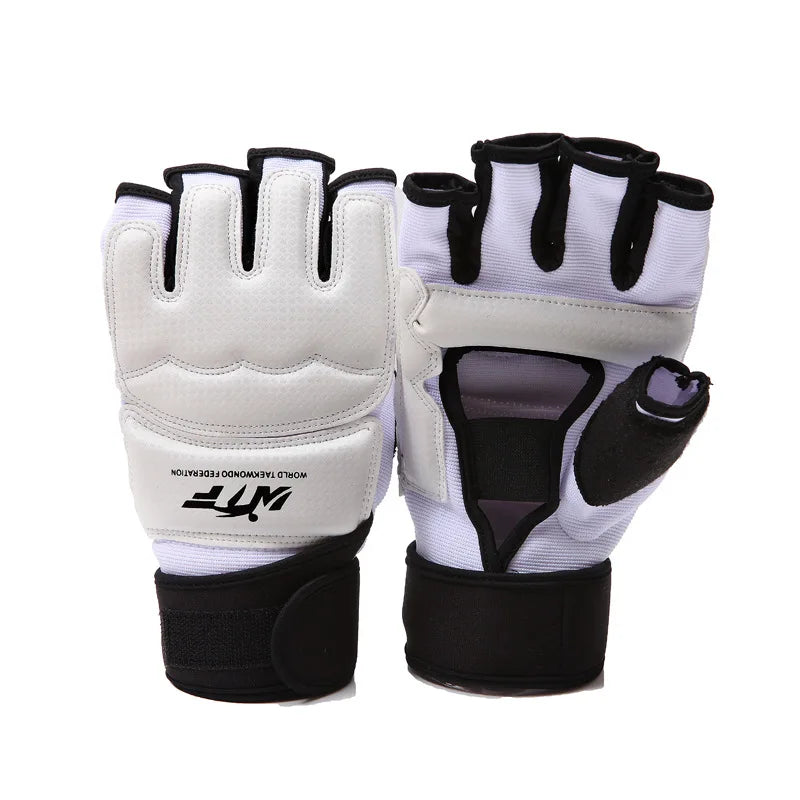 Guantes de boxeo de medio dedo para hombres y niños, protectores de pies para Taekwondo, Karate, Muay Thai, entrenamiento, nuevo