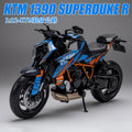 NEW 1/12 KTM RC1390 1390 Motorcycle Model Toy Vehicle Collection Autobike Shork-Absorber Off Road Autocycle Toys Car