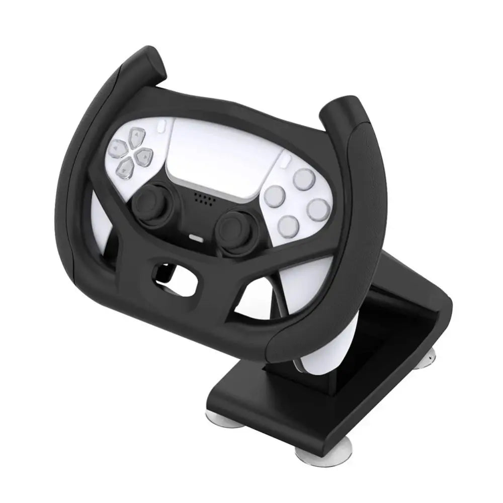Nuevo volante de juegos multieje, soporte profesional y duradero para mando de juegos, accesorios de juego con ventosa de ABS para Sony PS5