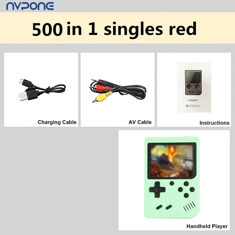 Consola de Juegos Retro Portátil con Más de 500 Juegos Clásicos Integrados, Emulador de Salida Gameboy para TV, Reproductor de Juegos Portátil con Pantalla de 5 Pulgadas