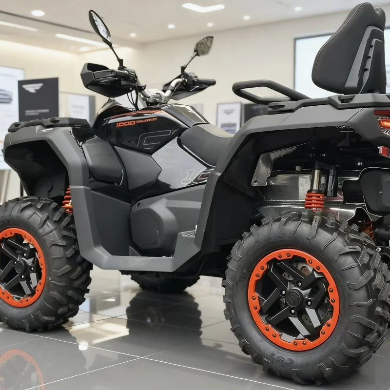 800-1000cc V-Twin Adventure Ready ATV barras de impacto laterales azules para suelo nevado tracción fuerte bajo costo de mantenimiento para estación de playa