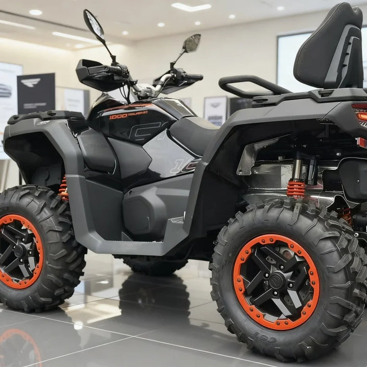 800-1000cc V-Twin Adventure Ready ATV barras de impacto laterales azules para suelo nevado tracción fuerte bajo costo de mantenimiento para estación de playa