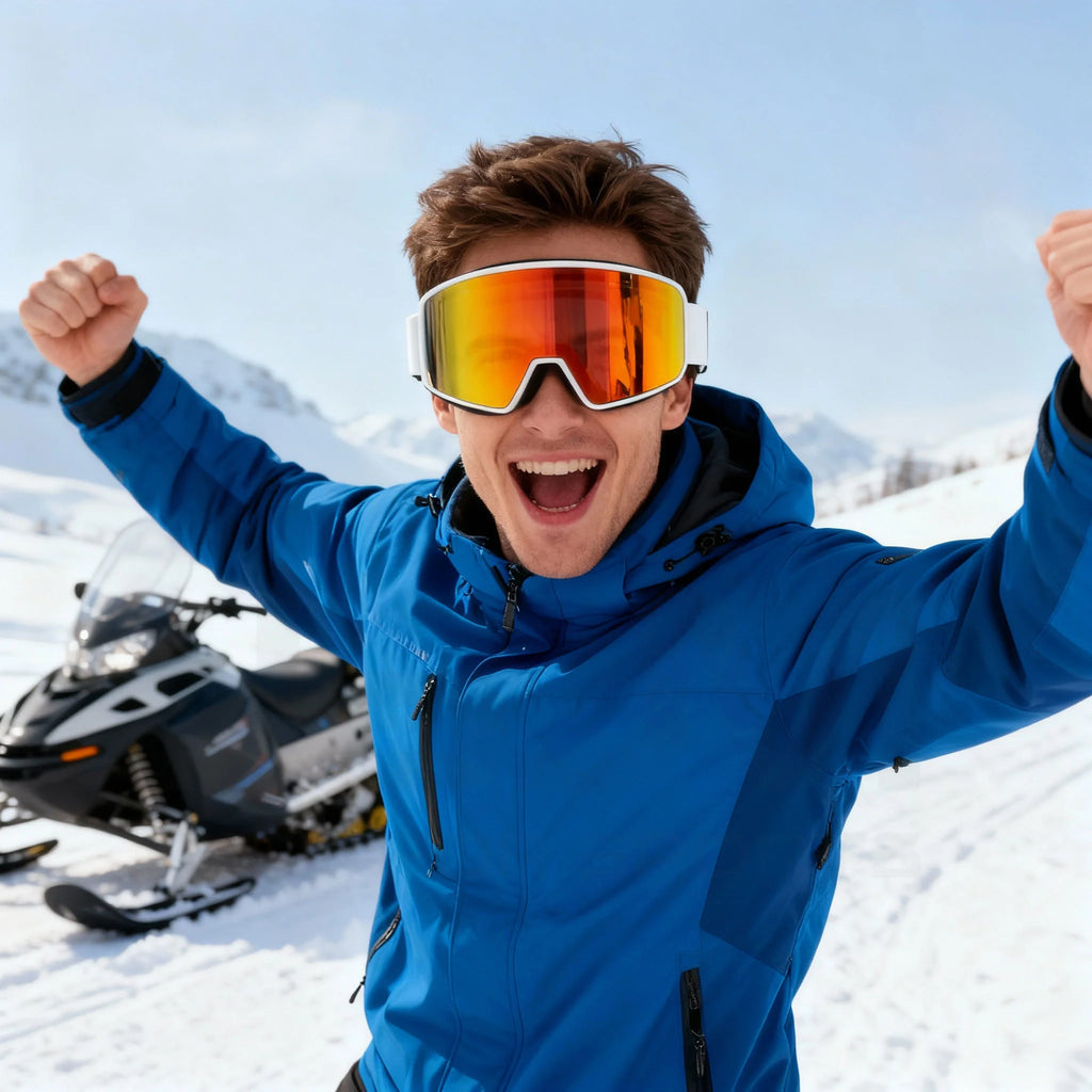 JSJM NUEVAS Gafas de Esquí Antivaho de Doble Capa para Adultos, Gafas para Moto de Nieve, Deportes al Aire Libre, Nieve, Snowboard, Máscara de Esquí, UV400, REGALOS