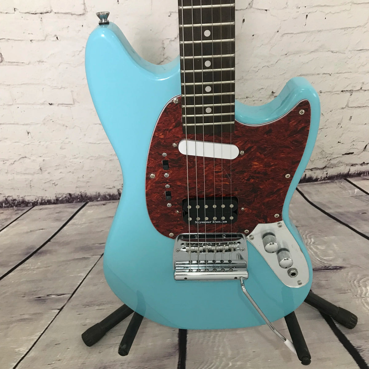 Guitarra Eléctrica de Moda en Color Azul Daphne, con Pastillas Simples y Humbucker, para Principiantes, Entrega Gratuita
