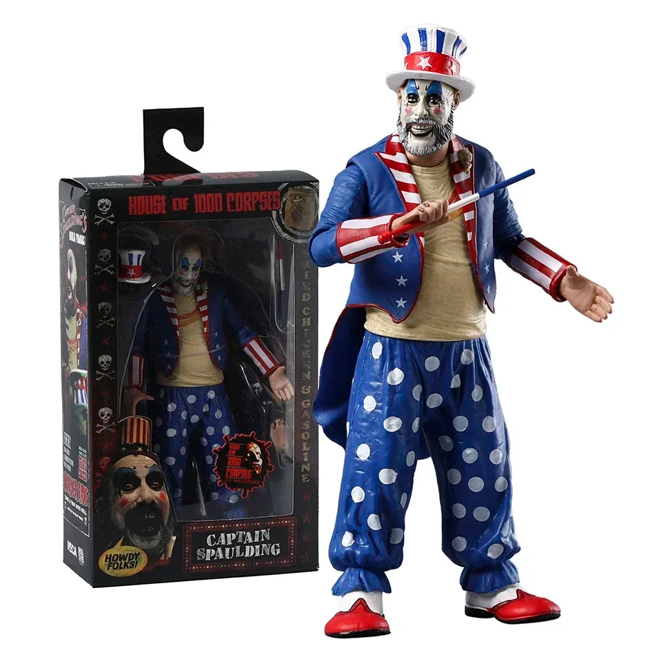 Reel House Of 1000 Corpses 20th Anniv. Capitán Figura de acción coleccionable Spaulding Otis Driftwood de 7 pulgadas