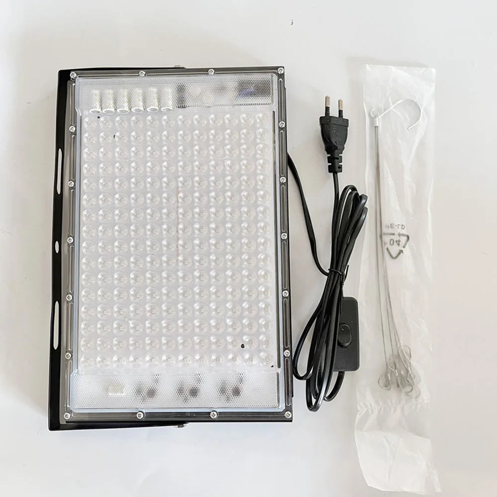 Lámpara bronceadora ultravioleta 192 LED 460nm Lámpara azul completa Luz bronceadora portátil para cara Cuerpo 85-265V Lámpara bronceadora para el cuidado de la piel ﻿
