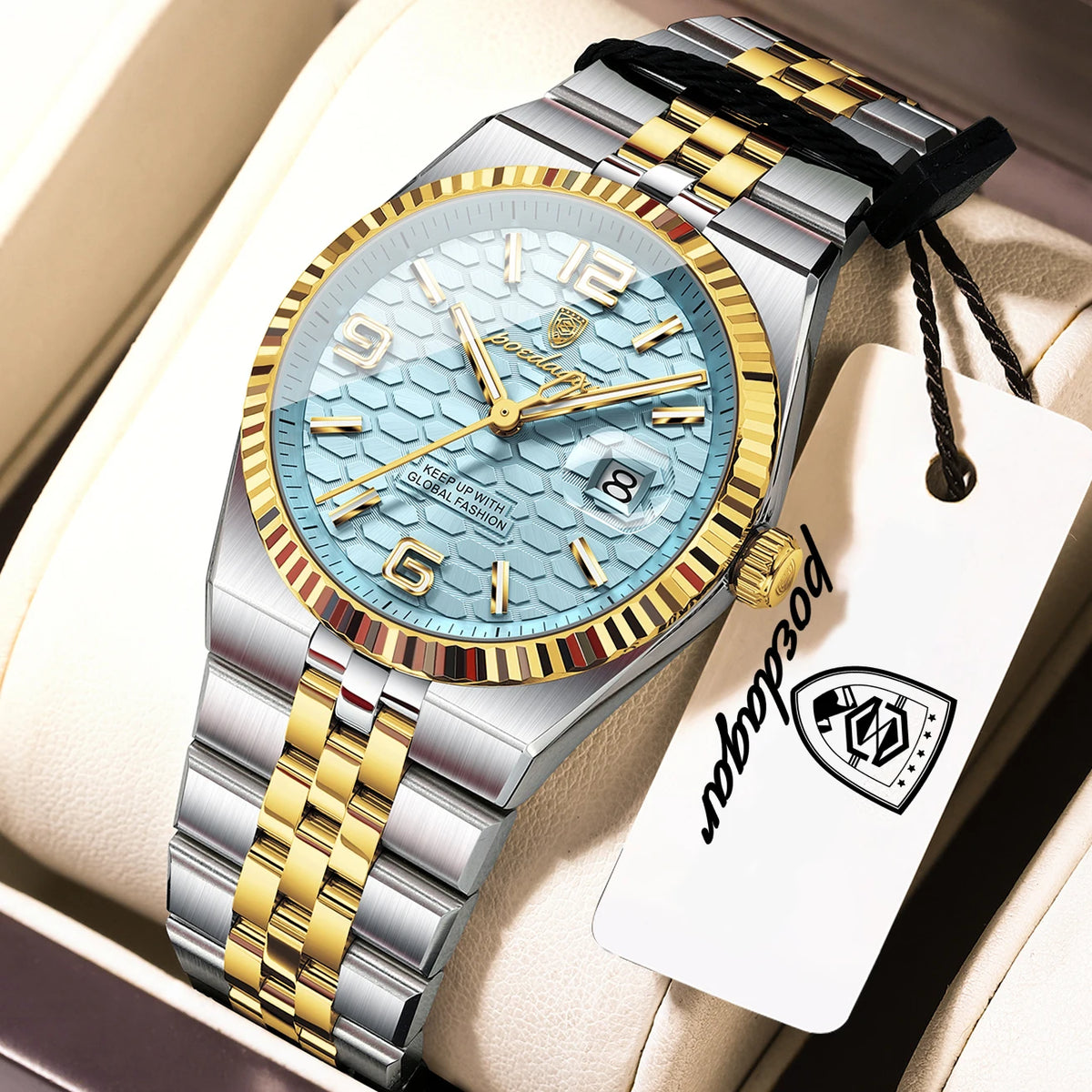 POEDAGAR Top Elegant Women's Watches Stainless Steel Date Quartz Woman Clock Luminous Waterproof Fashion Ladies Watch Reloj Gift