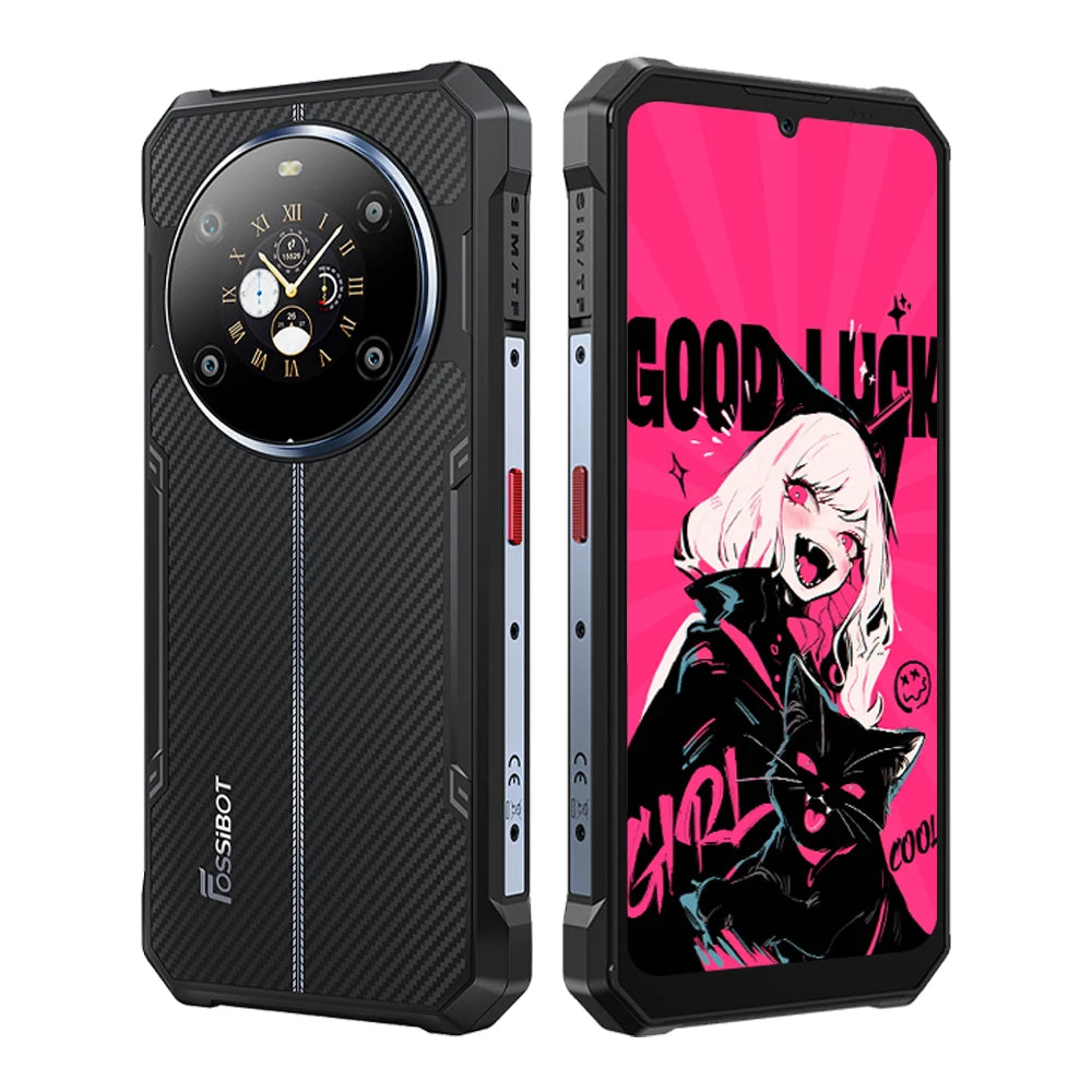 [Enviado desde Europa] FOSSIBOT F109S Teléfono robusto 4G, pantalla HD+ de 6,75 pulgadas, 24(8+16)GB RAM + 256GB ROM, MediaTek Helio G81 4G, batería de 10600mAh, carga rápida de 18W, cámara de 50MP+16MP, pantalla trasera de 1,32 pulgadas, Android 15, NFC
