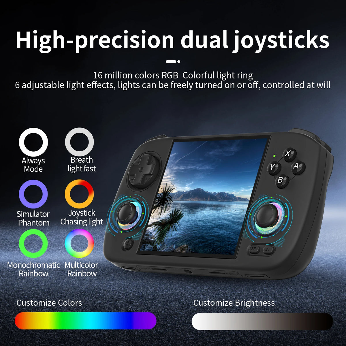 ANBERNIC RG Cubexx Consola de Juegos Retro con Pantalla IPS de 3.95 Pulgadas 720*720, Sistema Linux, 64G con 5K Juegos Preinstalados, Batería de 3800mAh