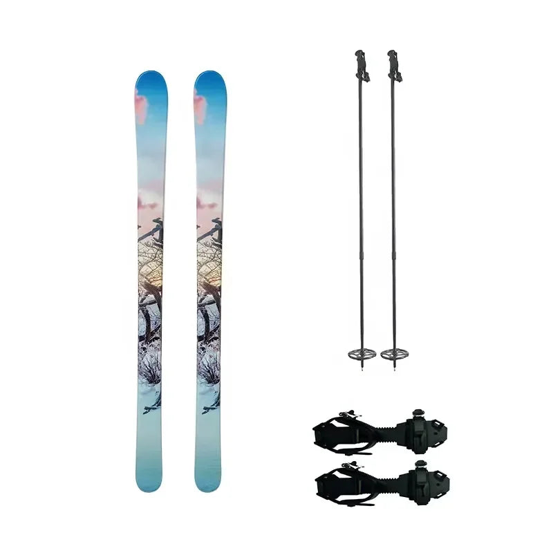 Esquís Personalizados con Base de Piel, Anchos, para Caza, con Suela Antideslizante, para Deportes de Invierno, Equipo para Exteriores de Alta Calidad