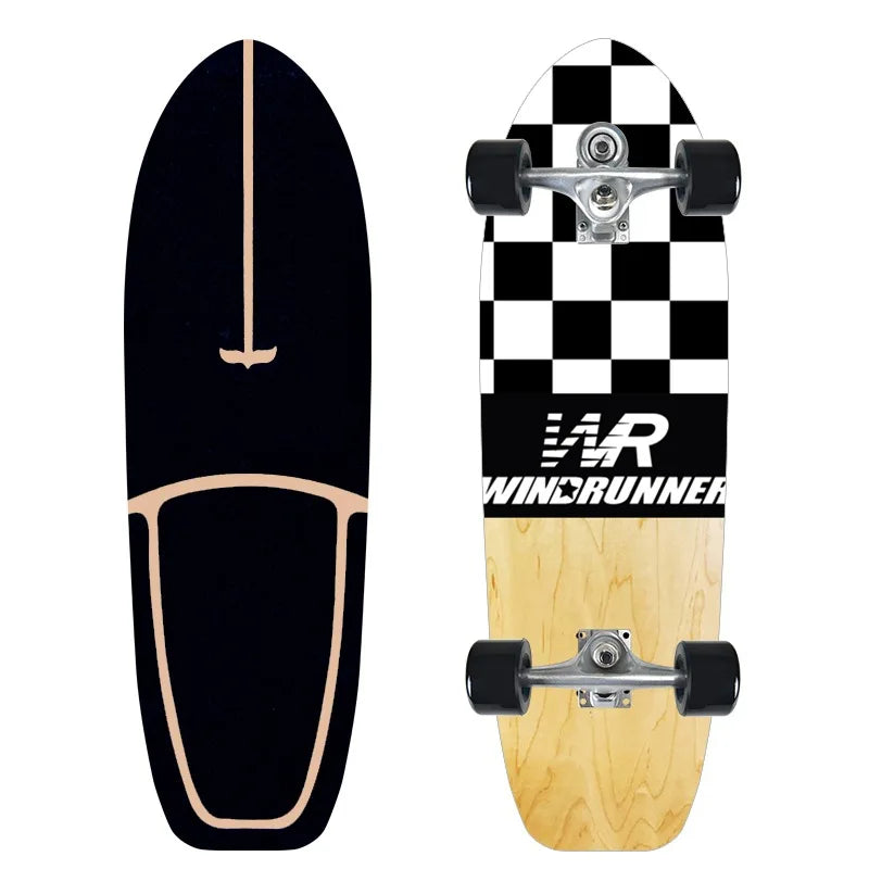 Monopatín de surf individual CX7 de arce para carving, cruiser, longboard, para pumping, deportivo y genial