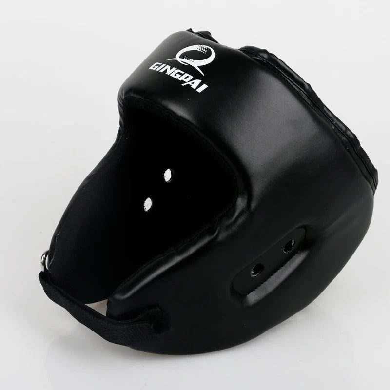 Casco de MMA Negro, Azul y Rojo para Adultos, Hombres y Mujeres, para Entrenamiento de Muay Thai, Kick Boxing, Protección de Cabeza, Protector de Sanda