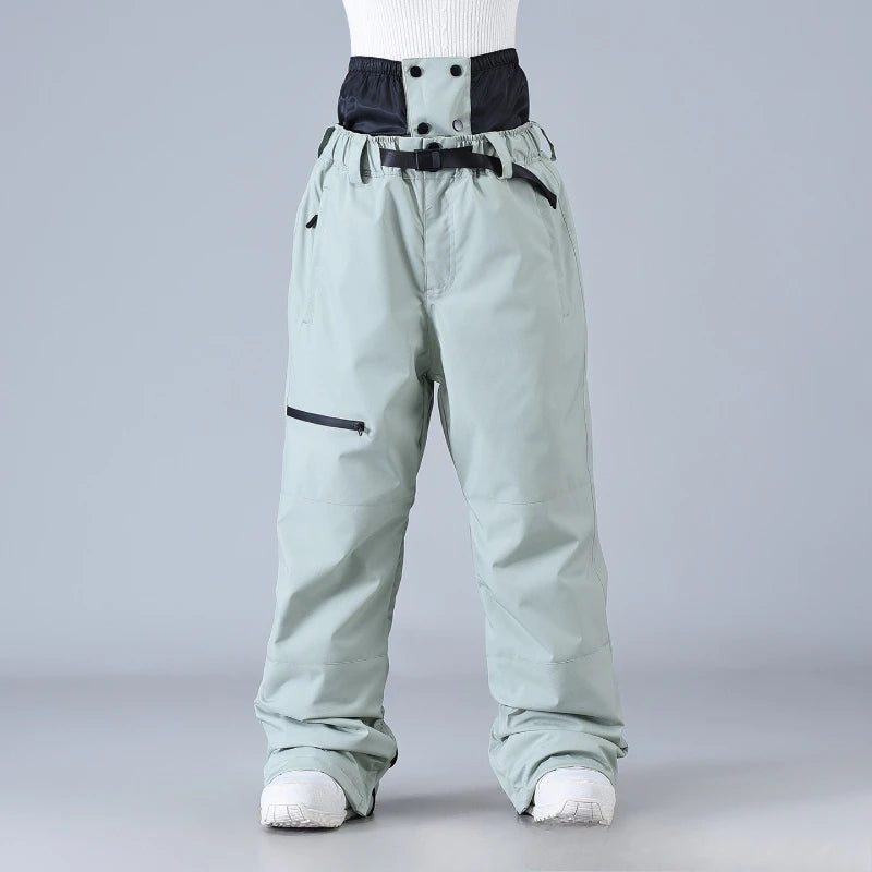 2025 esquí snowboard mujeres hombres pantalones Unisex impermeable a prueba de viento nieve cálida térmica senderismo deportes de invierno actividades al aire libre