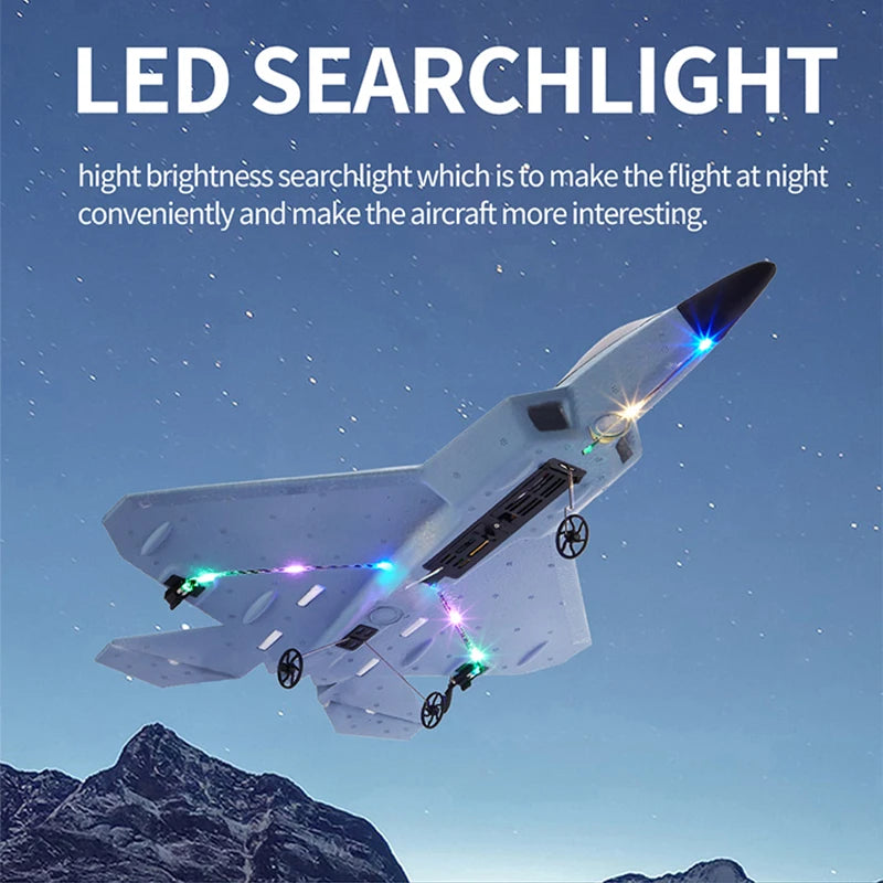 2024 Top P530 2,4G 2CH RC avión Raptor F22 versión de avión de guerra luz LED con giroscopio juguetes un regalo para niños con fácil vuelo