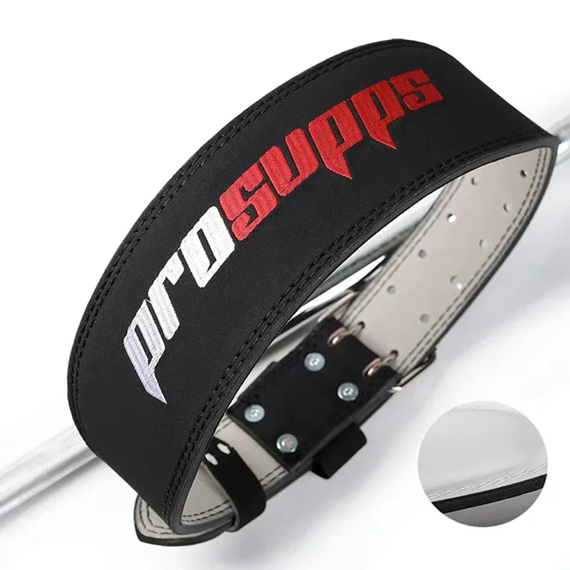 Cinturón de cuero para levantamiento de pesas, cinturón de entrenamiento físico, Protector Lumbar, sentadillas, peso muerto, culturismo, gimnasio, soporte para espalda