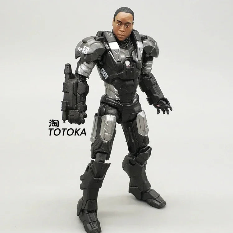 Marvel-figura de acción de Iron Man, modelo de máquina de guerra de 3,75 pulgadas, modelo de los vengadores, juguetes, regalos, estatuas de Anime, colecciones de estatuillas