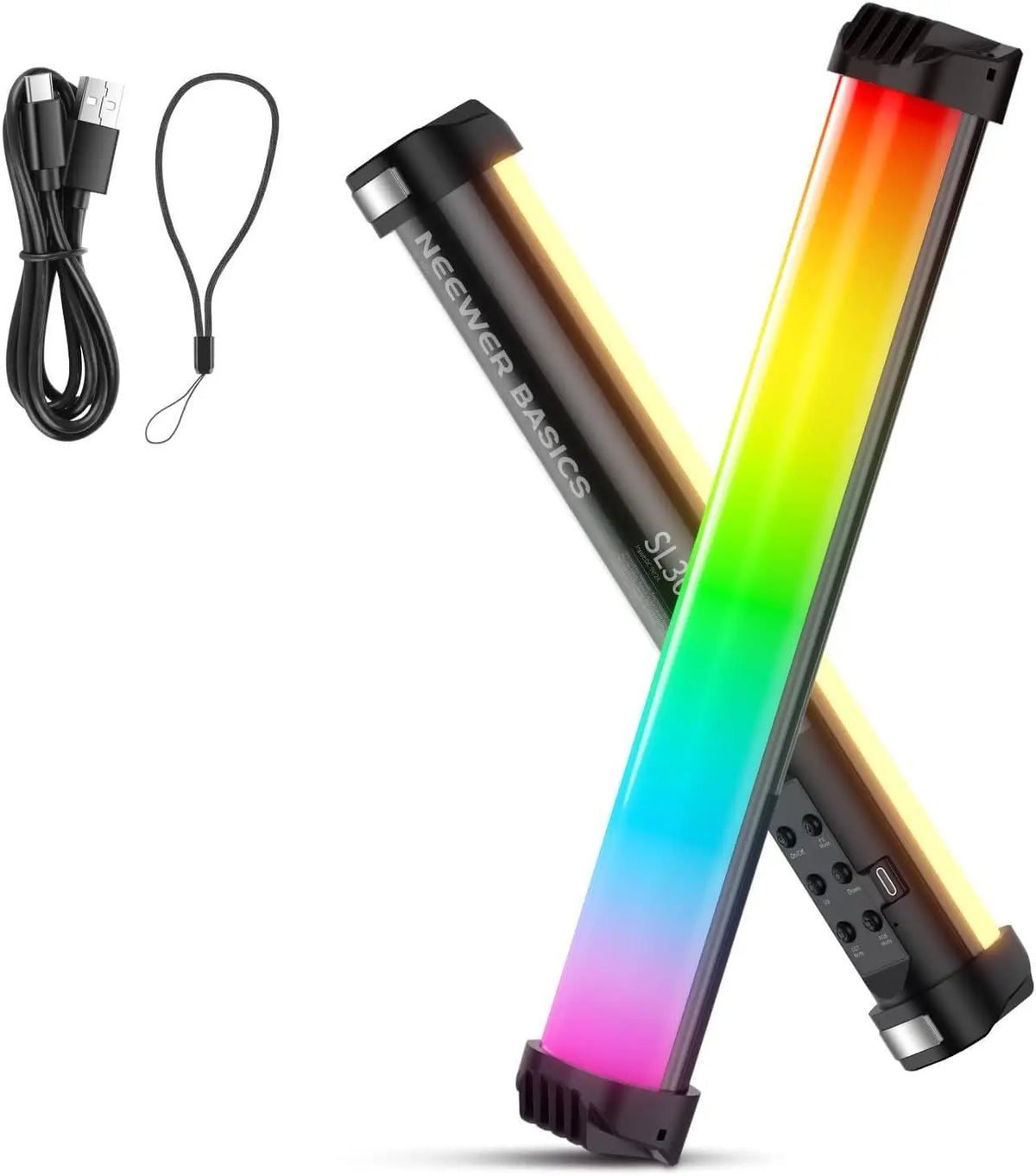 NEEWER Basics - Barra de Luz RGB Magnética de 21 Pulgadas, CRI95, Regulable, 14 W, Barra de Iluminación LED de Mano para Video con 51 Modos RGB